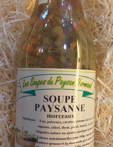 Soupe paysanne avec morceaux Les Soupes du Paysan Normand 97cl